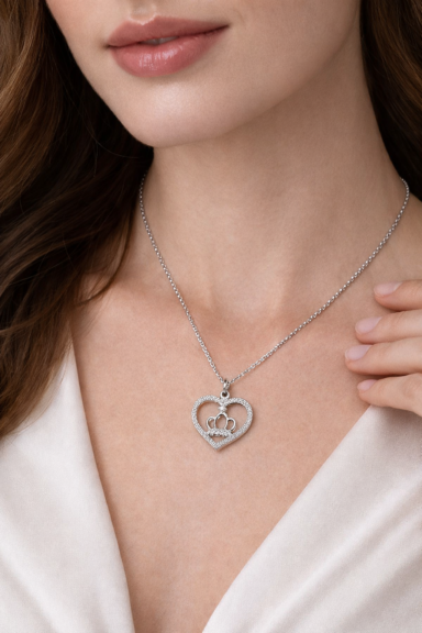 collier femme argent