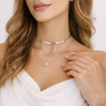 collier femme argent